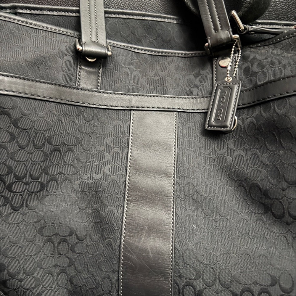 Coach Black Signature Bag - Picture 4 of 5